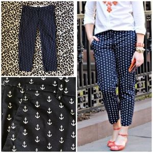 J. Crew anchors aweigh city fit cropped pants